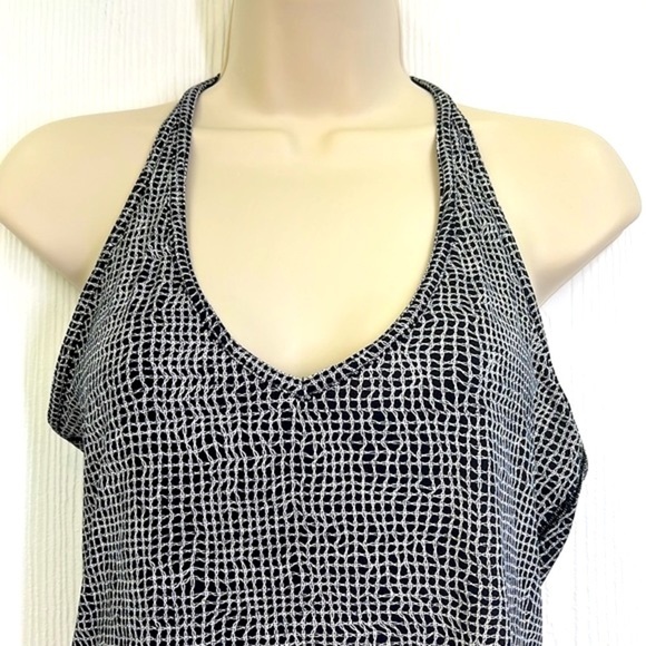 Lululemon Athletica - Wild And Free Black And White Racerback Tank Top Size 6 - Picture 3 of 11